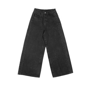 WASHED BLACK BAGGY JEANS