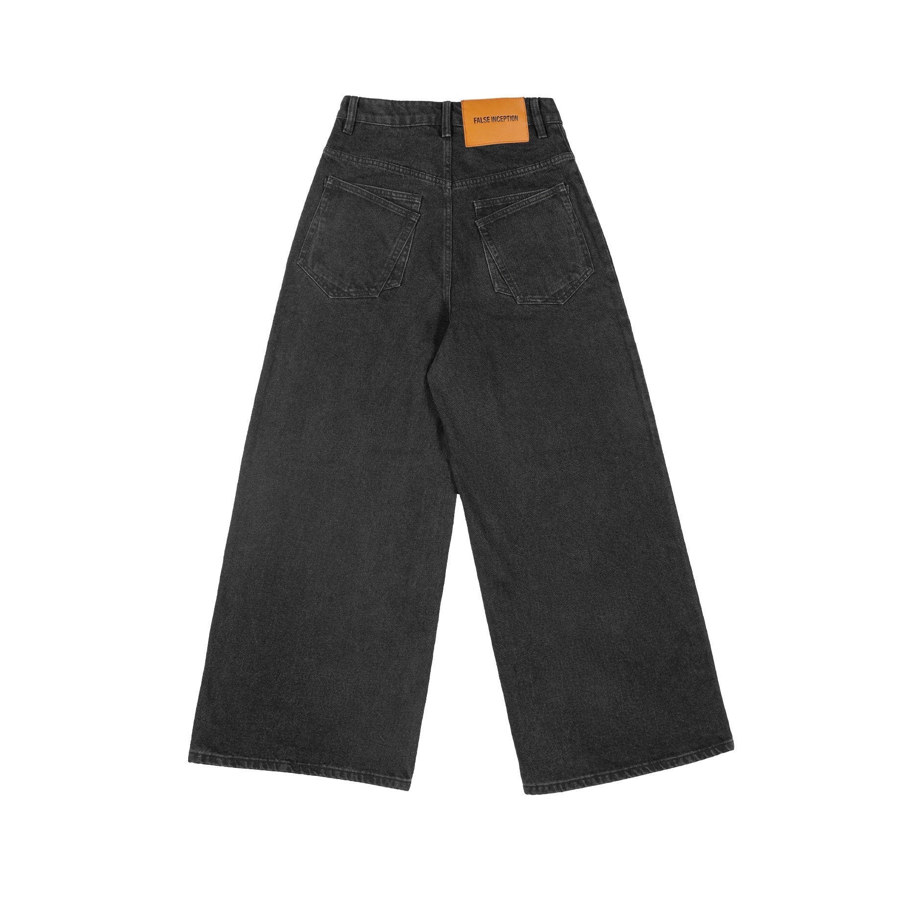 WASHED BLACK BAGGY JEANS